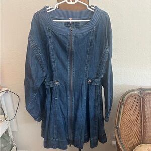 NWT Free People Blue Denim Dress